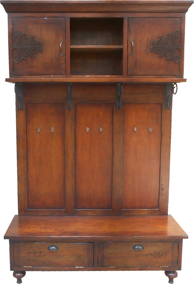 Guild Master 604009G Scrolled Iron Hall Cabinet