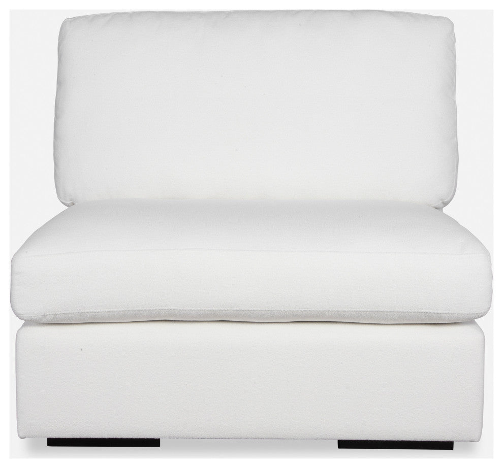 Uttermost Refuge Armless Arctic White Sofa