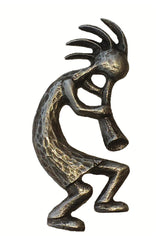 Kokopelli Right Facing Cabinet Pull, Pewter