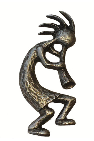 Kokopelli Right Facing Cabinet Pull, Pewter