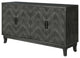 TATEUS Stronger Vintage Style Buffet Cabinet, Lacquered Accent Gray