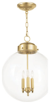 Globe Pendant, Natural Brass