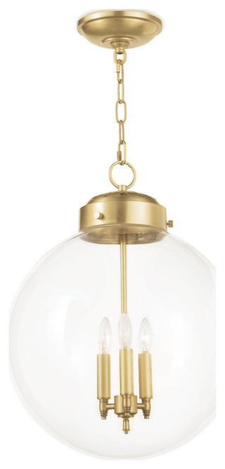 Globe Pendant, Natural Brass