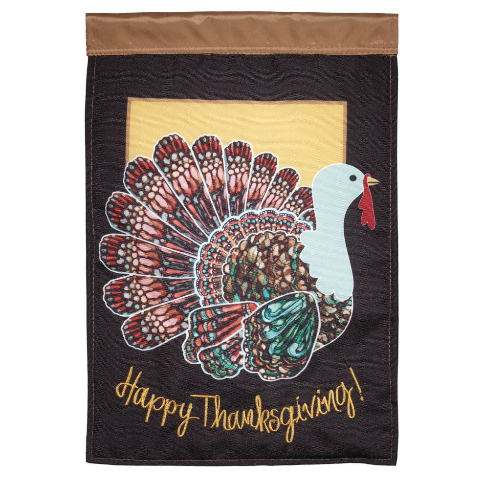Thanksgiving Double Applique Flag