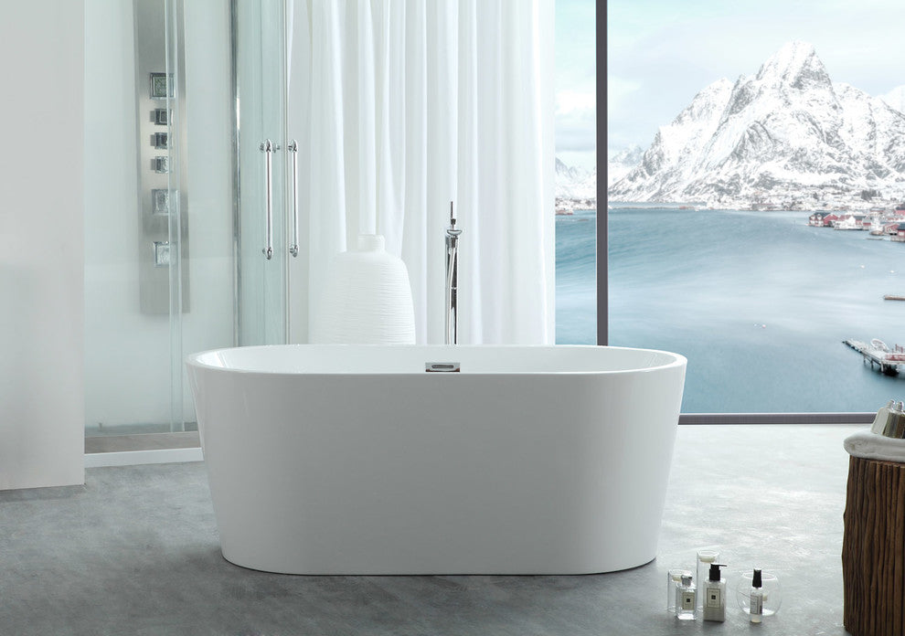 Serenity 67"x31.49" Freestanding Soaking Bathtub