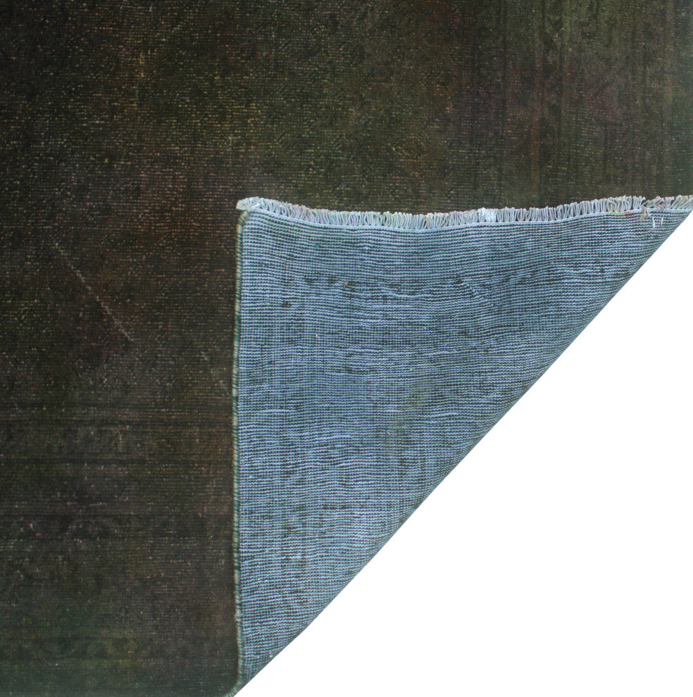 Vintage Distressed Rainbow-dyed Maraye Brown Rug