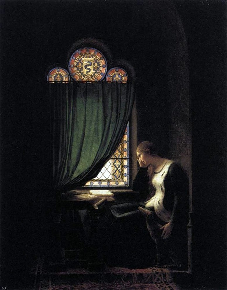 Fleury-Francois Richard Valentine of Milan Mourning Wall Decal