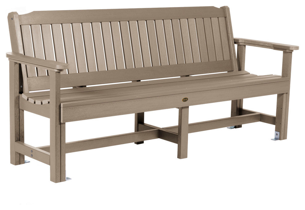 The Sequoia Professional Commercial Grade Exeter 6' Garden Bench, Woodland Brown
