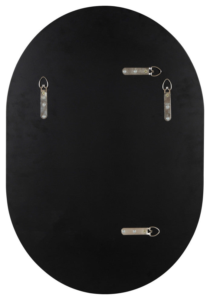 Caskill Capsule Framed Wall Mirror, Silver, 18x24