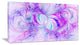 Light Purple Fractal Texture, Oversized Abstract Canvas Art Print, 60x28