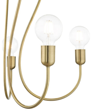 Livex Lighting Lucerne 5 Light Antique Brass Chandelier