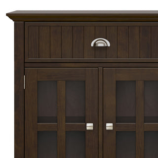 Acadian Solid Wood Large Sideboard Buffet, Brunette Brown