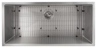 ZLINE Undermount Single Bowl Sink in Stainless Steel with Bottom Grid
