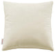 Accent Throw Pillow, Velvet, Ivory White, Modern, Living Lounge Hospitality