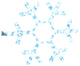 36" Pure White LED Snowflake