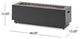 Jasmine Outdoor 50,000 BTU Rectangular Fire Pit, No Tank Holder, Brushed Brown