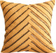 Beige Throw Pillow Cover, Pleated Smoke Crystal 26"x26" Suede Fabric, Beige