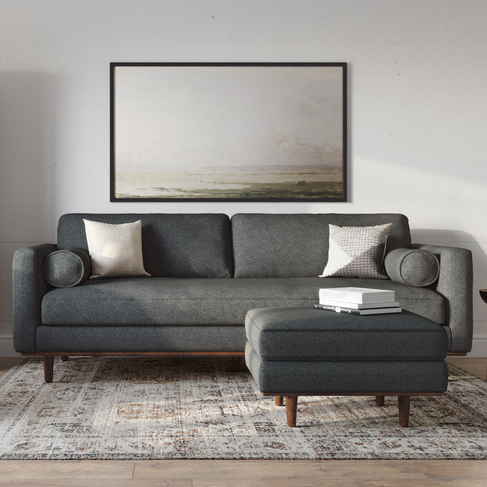 Morrison 89 inch Sofa, Charcoal Gray