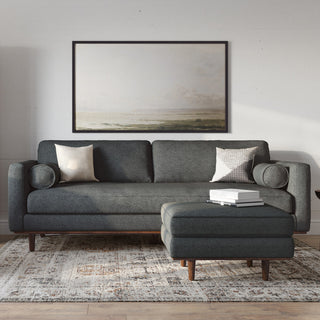Morrison 89 inch Sofa, Charcoal Gray