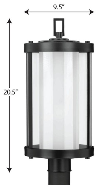 Irondale Collection Black 1-Light Post Lantern