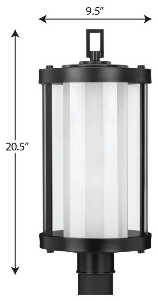 Irondale Collection Black 1-Light Post Lantern