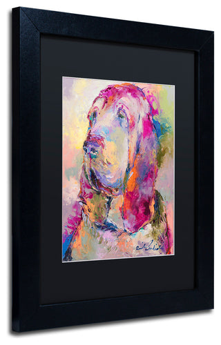 "Blood Hound " by Richard Wallich, Matted Framed Art
