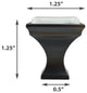 Pink Salmon Crystal Glass Oil Rubbed Bronze Madison Classic Knob