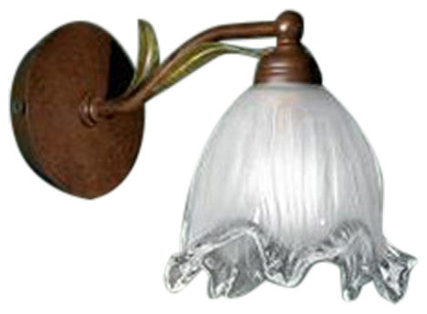 Linda 560 Wall Sconce, Grit Amber, Rust Brown and Green