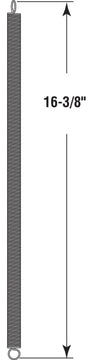 Double Loop Closed Wood Screen Door Spring, 13/32", Black