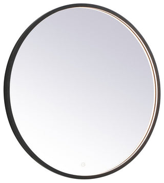 Modern Black Led Mirror, 32"