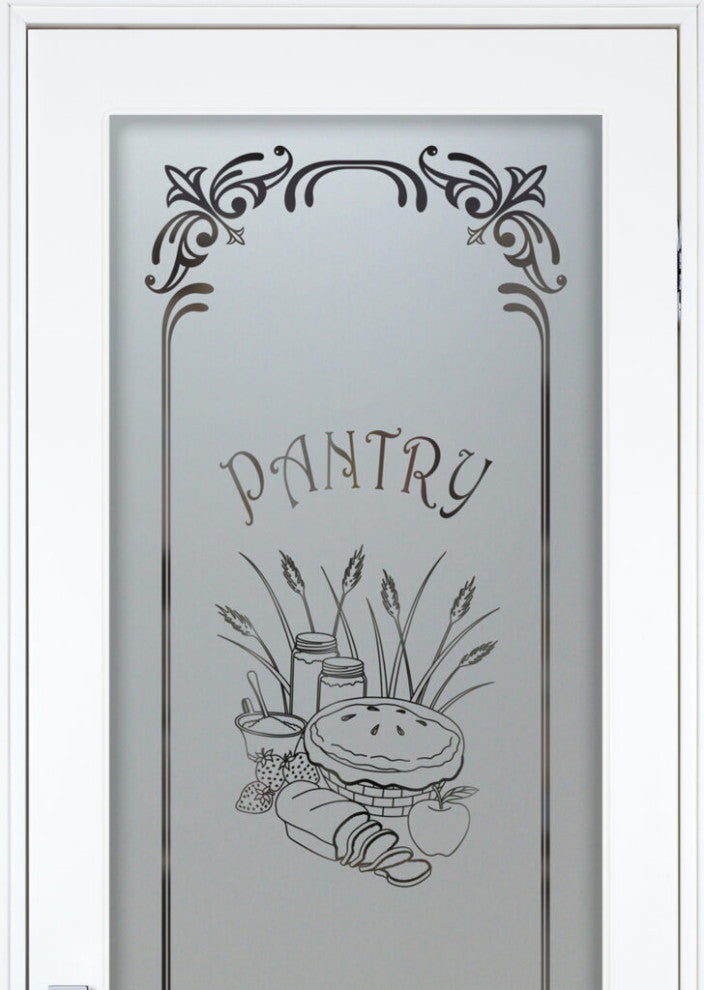 Pantry Door - Apple Pie  - Primed - 28" x 96" - Knob on Left - Push Open