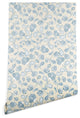 Deny Designs Gabriela Fuente Flo Wallpaper, Blue, 2'x8'