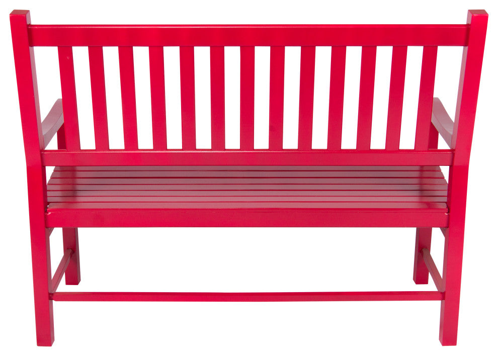 Shine Company Eden Garden Bench, Red