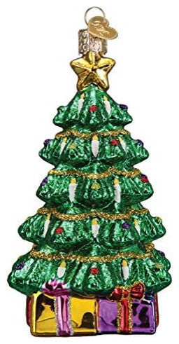 Old World Christmas Glass Blown Ornament, (#48042) Radiant Christmas Tree, 5"