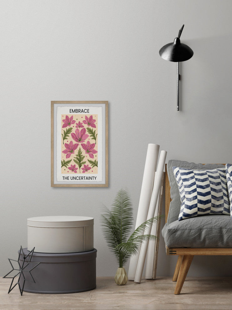"Embrace the Uncertainty" Framed Painting Print, 8x12