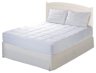 Cottonpure Self-Cooling Sustainable 100% Cotton Fill and Cover Mattress Pad, Twi