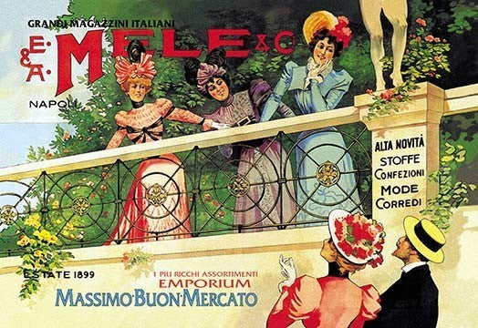 The Great Italian Store and Emporium, E. A. Mele- Canvas Poster 20" x 30"