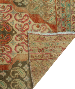 Fine Vintage Distressed Bliss Rust/Charcoal Runner, 2'9 x 10'5