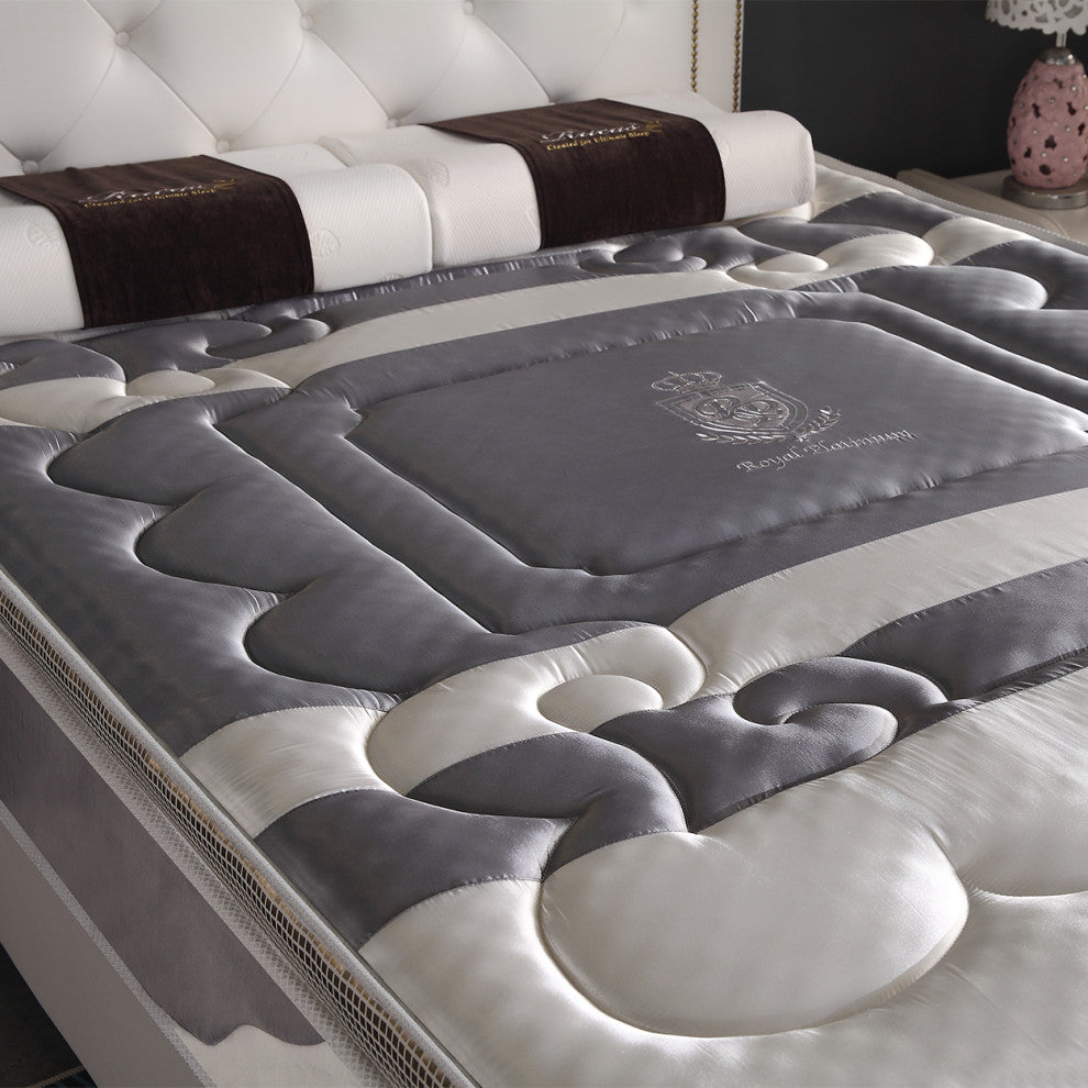 12"? Medium Euro Top Memory Foam Hybrid Pocket Spring Mattress, King