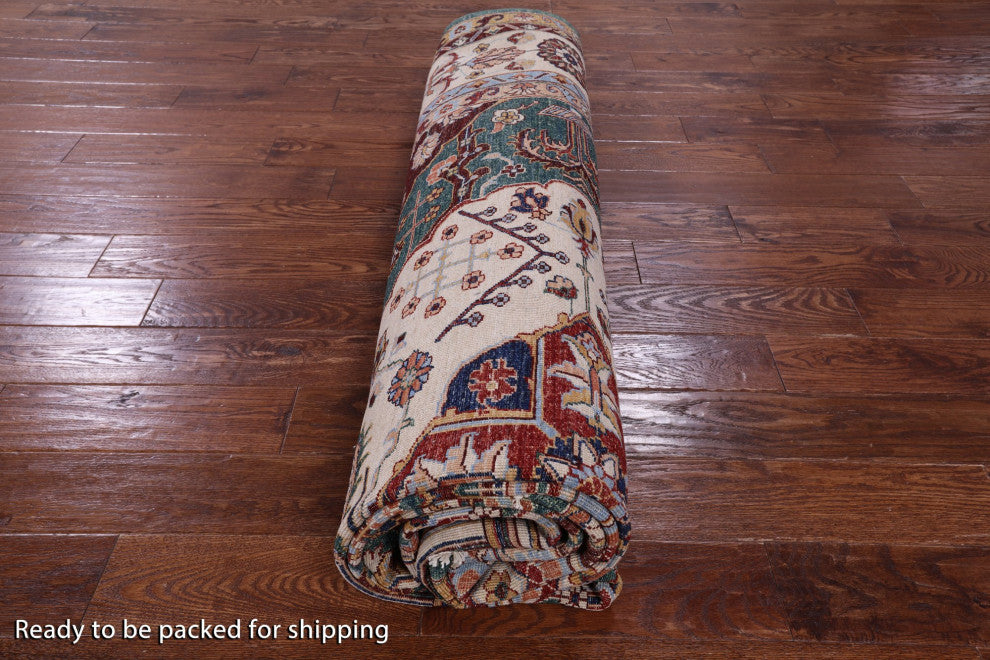 9' 1" X 11' 10" Hand Knotted Persian Tabriz Wool Rug Q9990