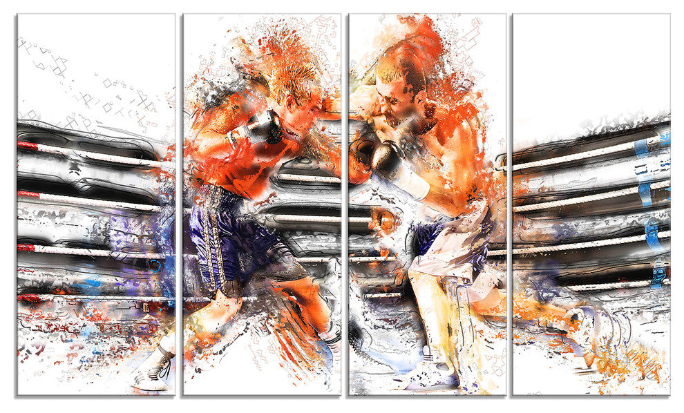 "Boxing Round One" Canvas Painting