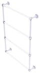 Pacific Beach 4 Tier 24" Ladder Towel Bar, Matte White