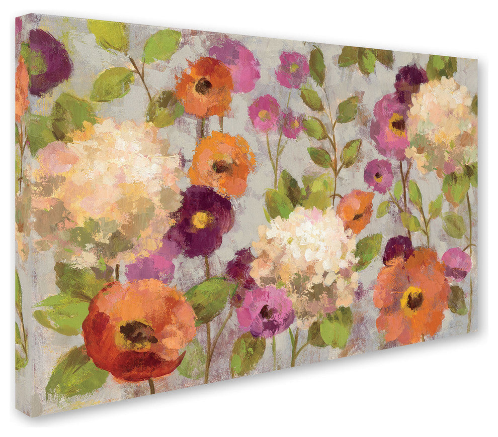 'Hydrangeas and Anemones' Canvas Art by Silvia Vassileva