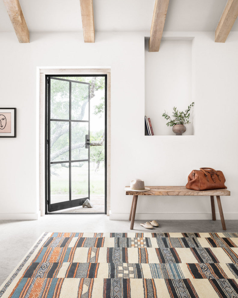 Mika In/out Area Rug by Loloi, Ivory / Multi, 5''3"x7''8"
