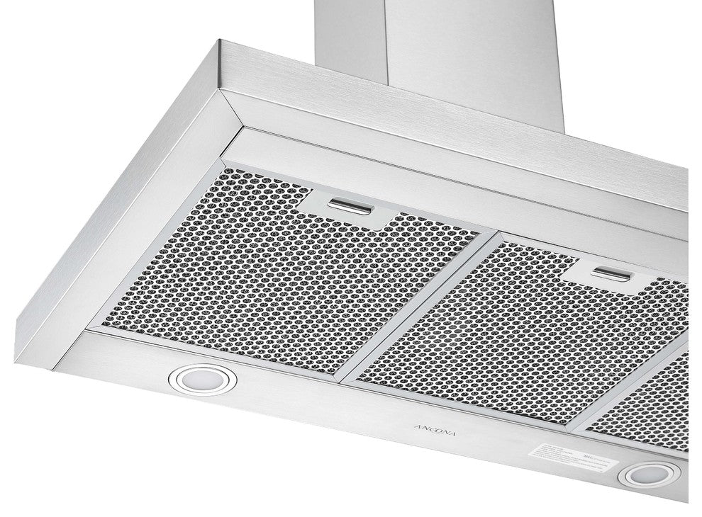 WPS636 Wall Mount Pyramid Stainless Steel Range Hood, 36"
