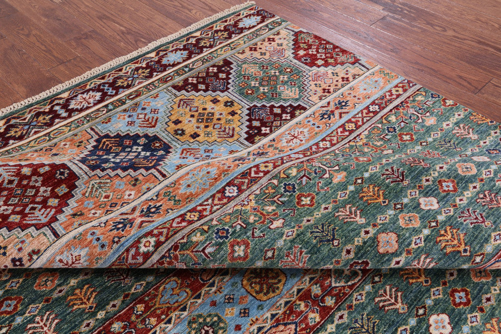 Tribal Khorjin Hand Knotted Rug 6' 10" X 9' 8" Q7765