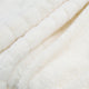 Super Mink Faux Fur Throw Blanket, Ivory, 50"x60"