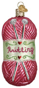 Old World Christmas 32255 Knitting Yarn Blown Glass Ornament