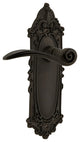 Victorian Plate With Swan Lever, Oil-Rubbed Bronze, Privacy, Non-Handed