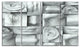 Abstract White Blocks, Abstract Canvas Art Print, 48"x28", 4 Panels
